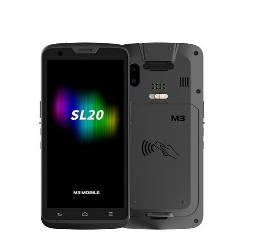 M3 Mobile 5.5" Sl20w Wlan (2D) Karekod Android 11 El Terminali 4Gb Ram/64Gb'ın resmi