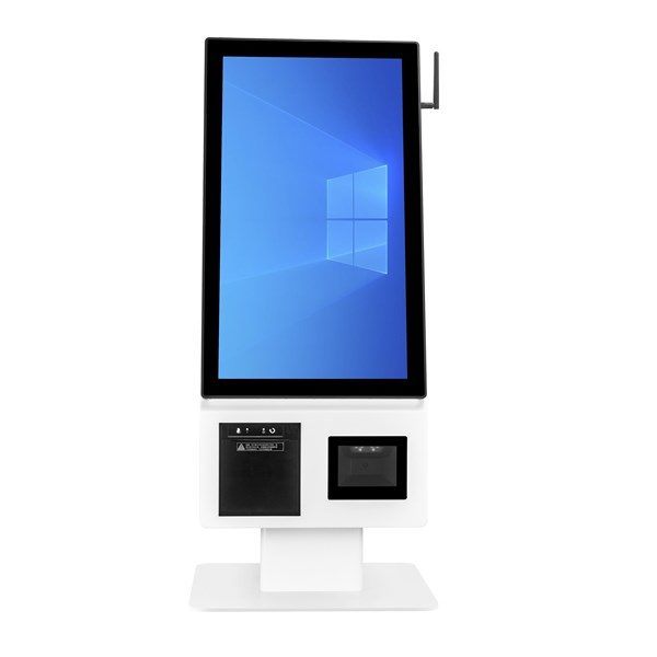 Tıwox 21.5" K-2150W Core İ7 5.Nesil 16Gb Ram-256Gb Ssd-W10 2D-Karekod Ve Barkod Yazıcılı Kiosk Beyaz'ın resmi