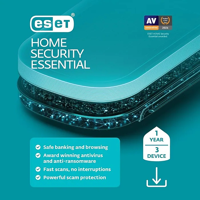 Eset Home Security Essential 3 Kullanıcı, 1 Yıl'ın resmi